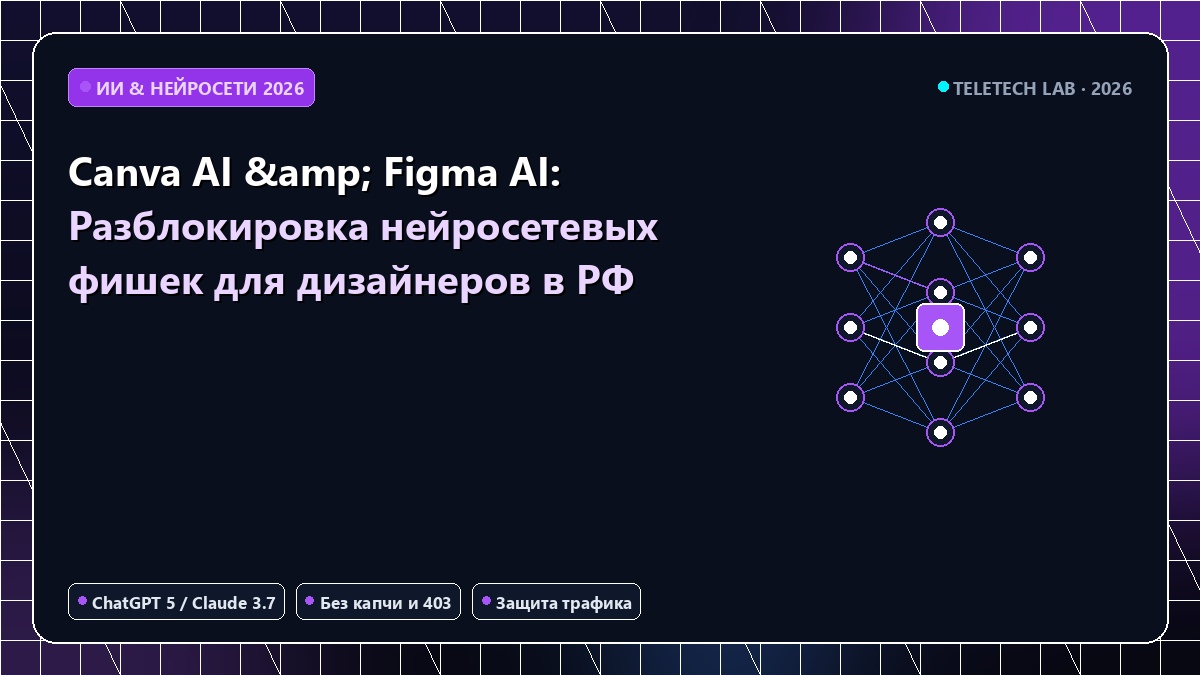 Canva AI & Figma AI: Разблокировка нейросетевых фишек для дизайнеров в РФ