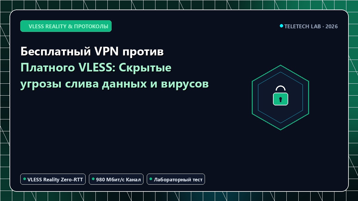 Бесплатный VPN против Платного VLESS: Скрытые угрозы слива данных и вирусов