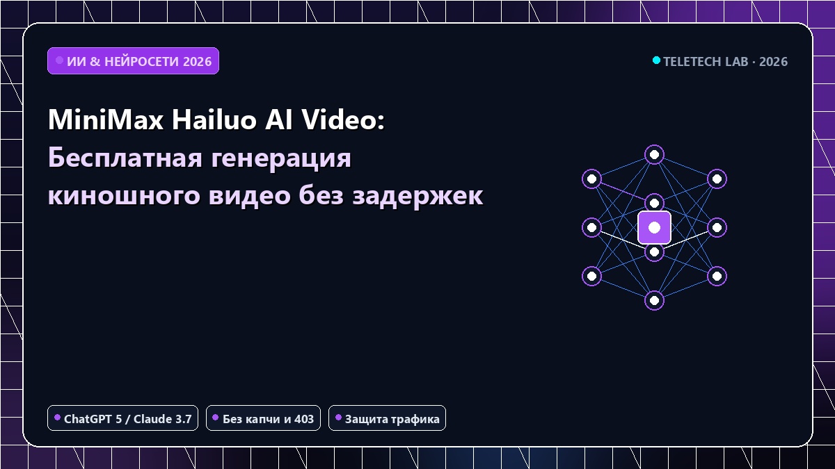 MiniMax Hailuo AI Video: Бесплатная генерация киношного видео без задержек