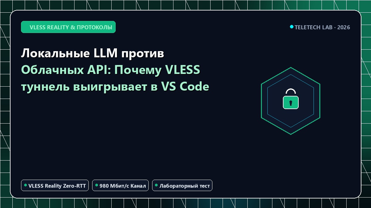 Локальные LLM против Облачных API: Почему VLESS туннель выигрывает в VS Code