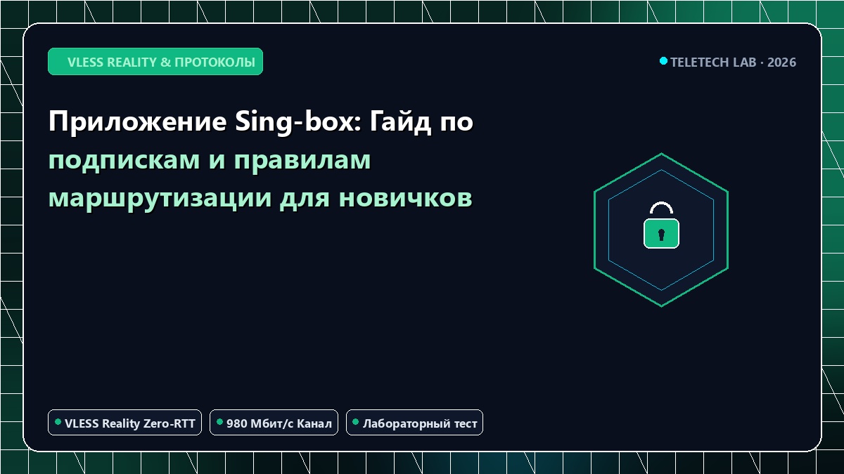 Приложение Sing-box: Гайд по подпискам и правилам маршрутизации для новичков