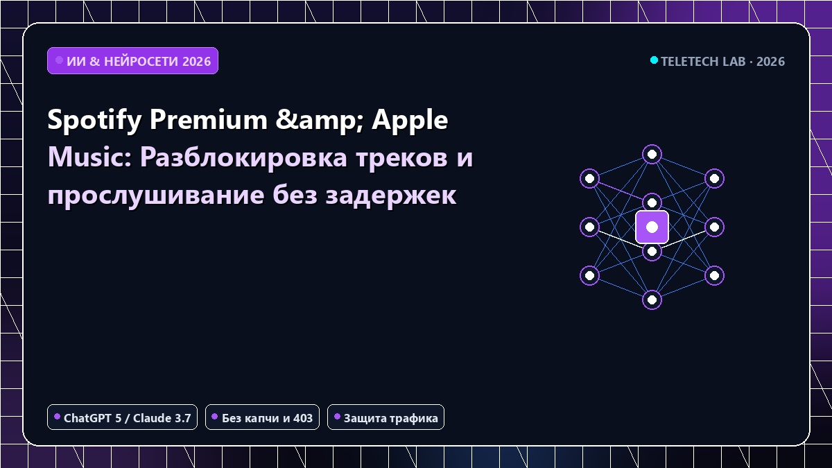 Spotify Premium & Apple Music: Разблокировка треков и прослушивание без задержек