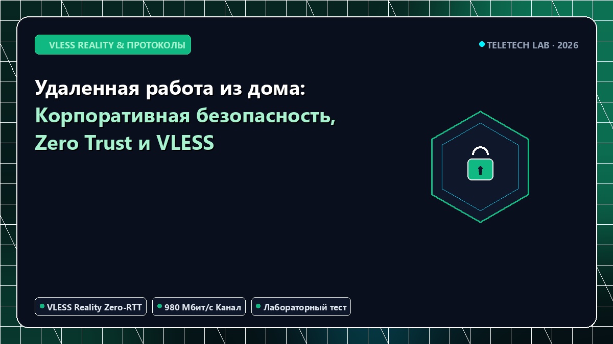 Удаленная работа из дома: Корпоративная безопасность, Zero Trust и VLESS